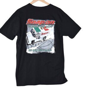 Snap-on Tequache Cuh Si Quema Cuh Graphic Tee Size L Black Lowrider Shir